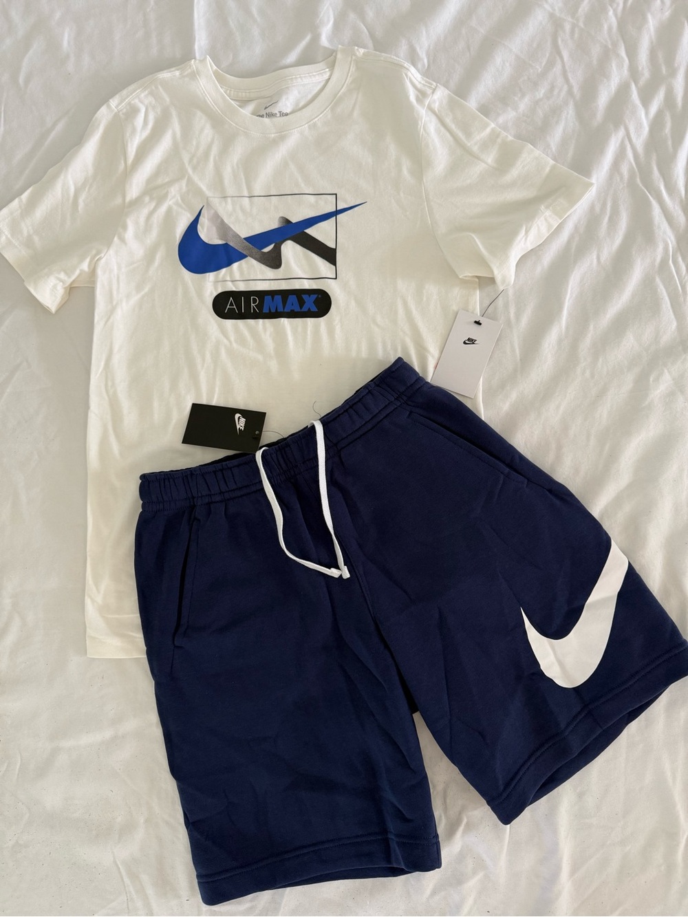 New mens Sz S Nike Navy & White Athletic Shorts, shirt